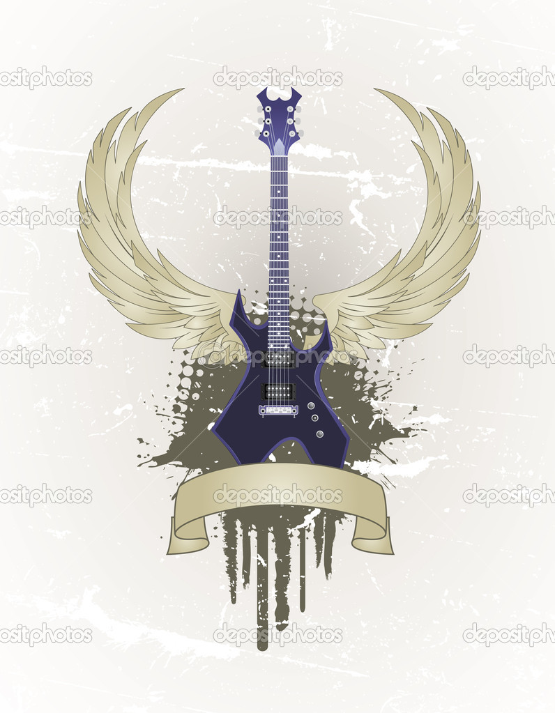 Guitar wings Stock Vector Image by ©attsetski 16824191