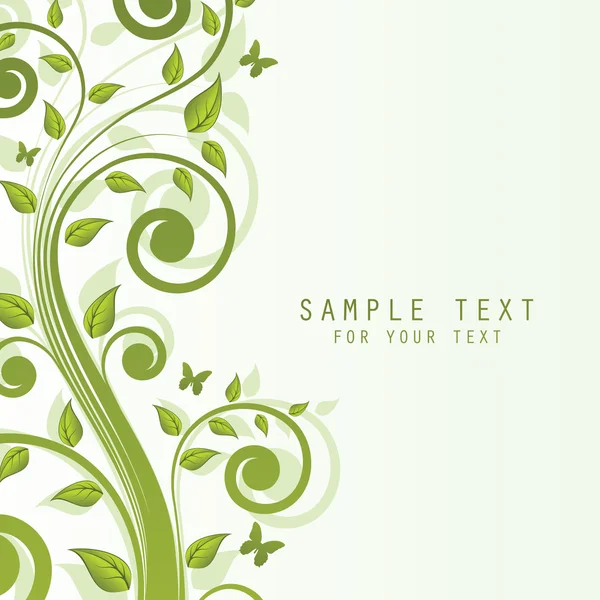 Abstract floral background with place for your text — Stock Vector