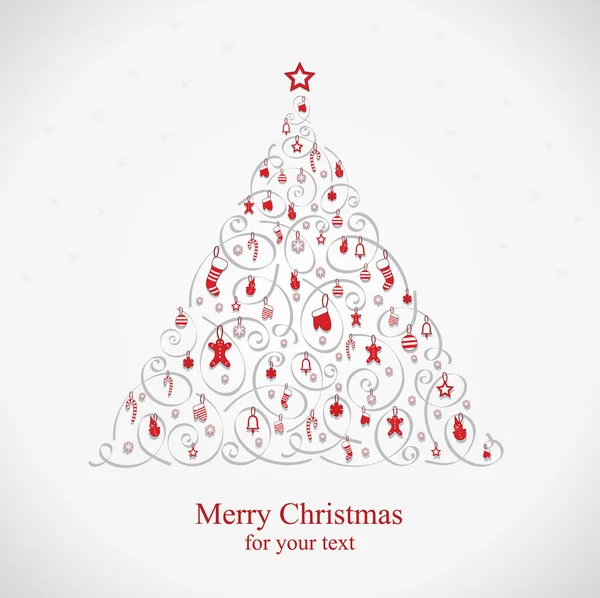 Beautiful christmas tree illustration Stock Vector Image by ©attsetski