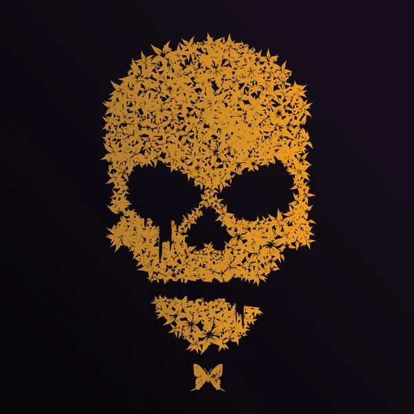 vektör grunge kafatası