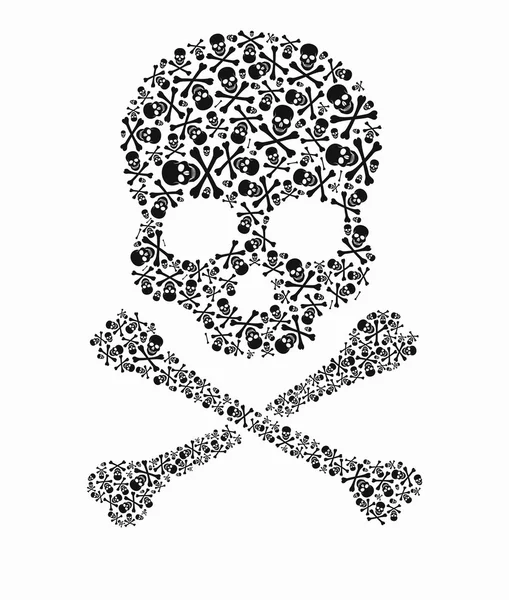 Skull of skulls — Stock Vector