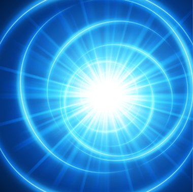 soyut mavi ışık düzgünleştirilmiş çizgileri vektör arka plan. EPS 10.