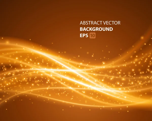 Abstracte kleurrijke licht vloeiende lijnen vector achtergrond. EPS 10. — Stockvector