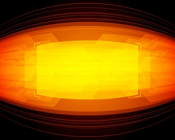 Abstracte retro technologie lijnen in perspectief vector achtergrond — Stockvector