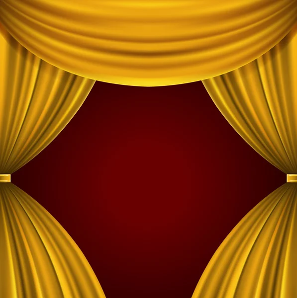 Theater curtain vector background eps 10. — Stock Vector