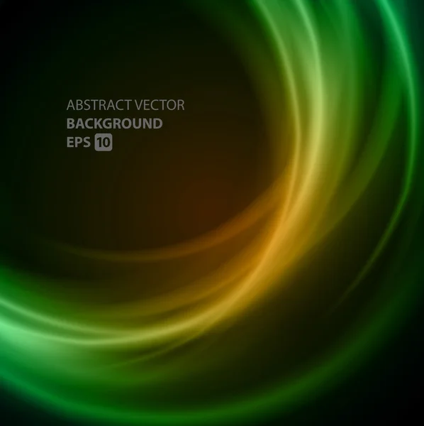 Abstracte glad draai lichtlijnen vector achtergrond. EPS 10. — Stockvector