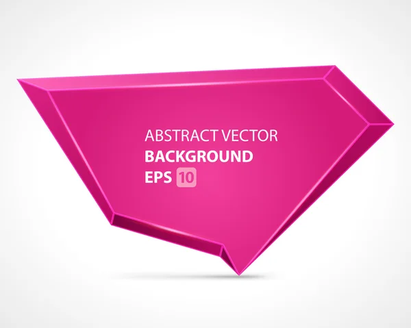 Abstract geometric speech bubble vector background (em inglês). Eps 10 . — Vetor de Stock