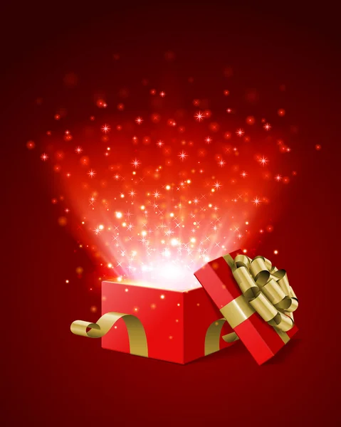 Regalo regalo con corazones confeti San Valentín vector de fondo eps 10 — Vector de stock