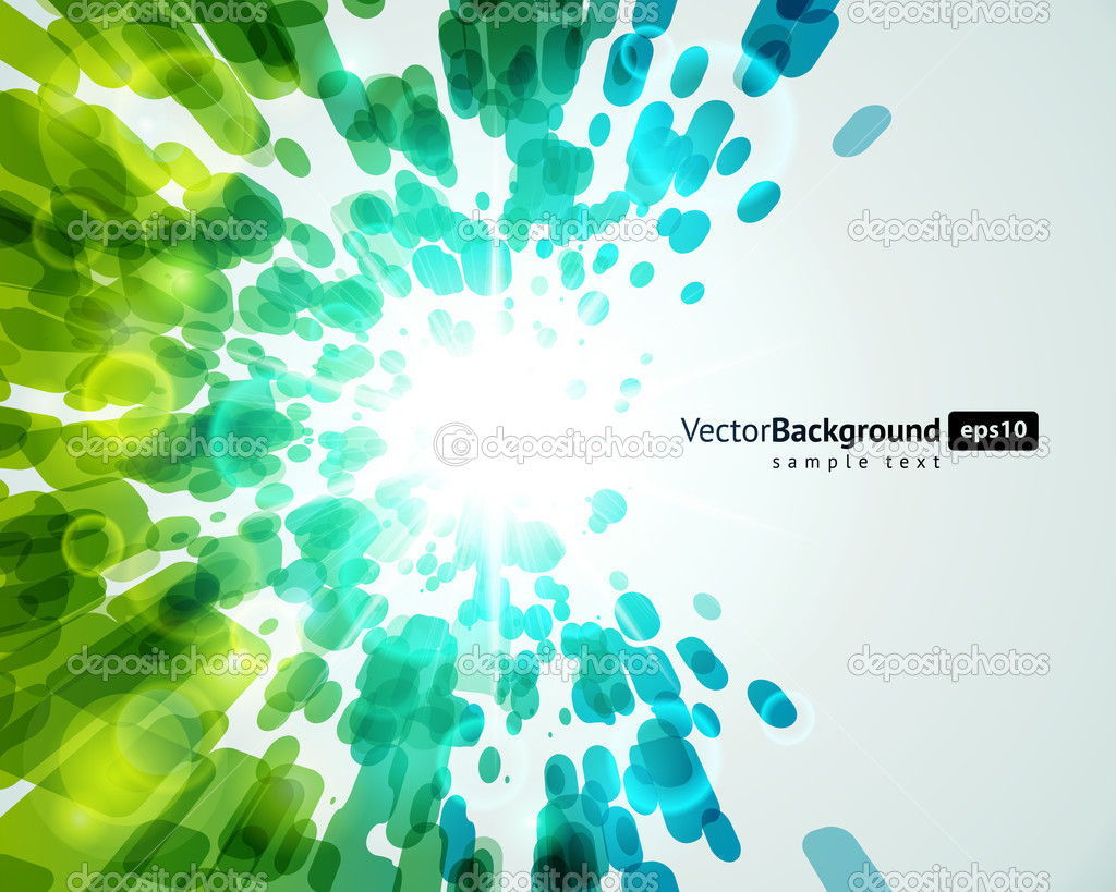 Abstract fly lines with bokeh vector background