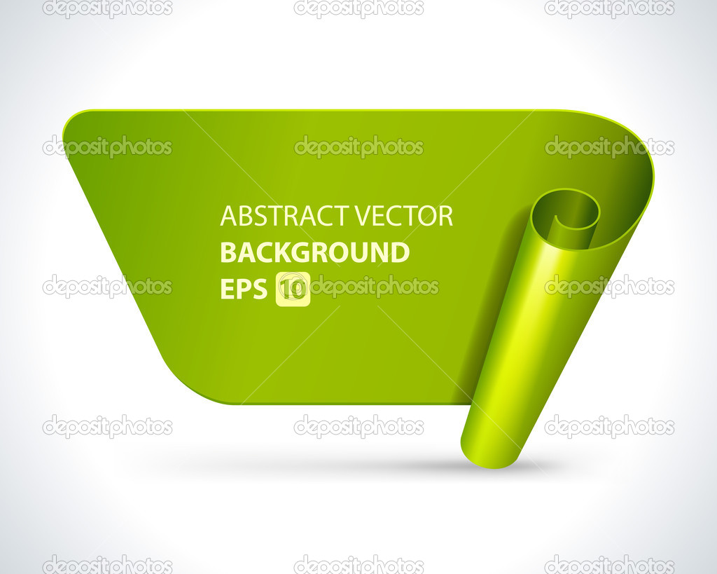 Abstract scroll paper vector background eps 10