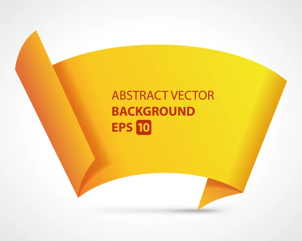 Abstrato rolagem papel discurso bolha vector fundo eps 10 — Vetor de Stock