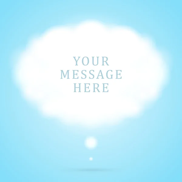 Résumé nuage parole bulle vecteur arrière-plan — Image vectorielle