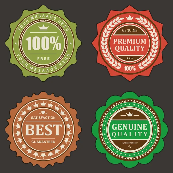 Vintage labels set. Vector design elements. — Stock Vector