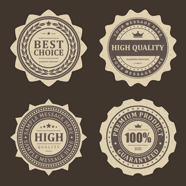 Vintage labels set. Vector design elements. — Stock Vector