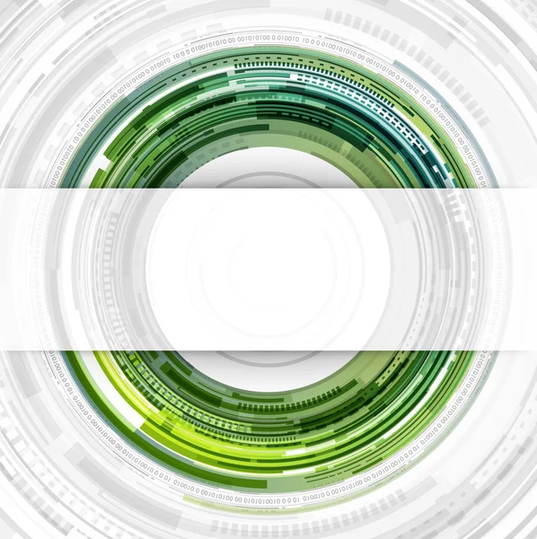 추상적인 기술 원과 투명 종이 벡터 배경 — 스톡 벡터