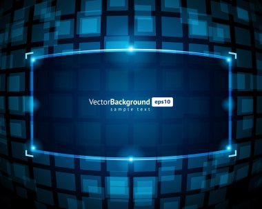 lens flare vektör arka plan ile soyut teknoloji kareler