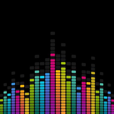 Ekolayzer vektör arka plan