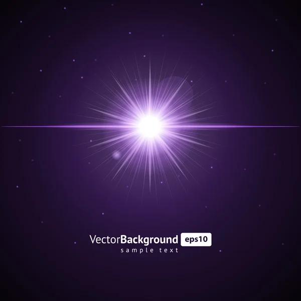 Lens flare vector background — Stock Vector