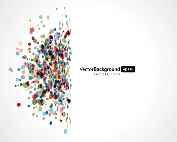 Resumen volar hexágono formas vector fondo — Archivo Imágenes Vectoriales