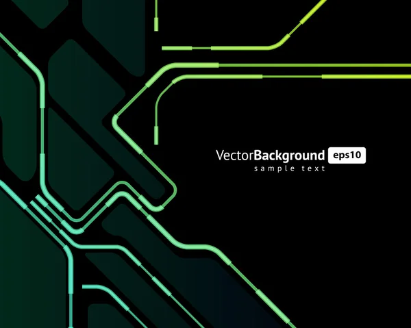 Resumen de la tecnología retro microchip vector de fondo — Archivo Imágenes Vectoriales