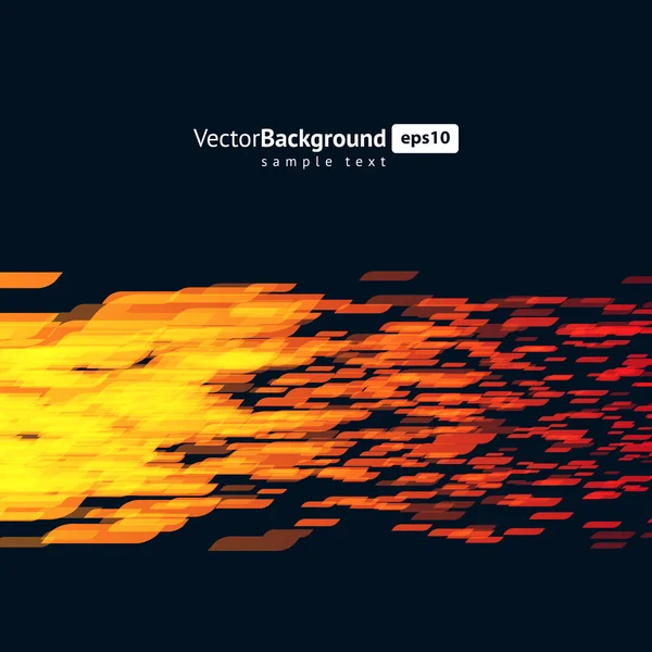 Abstracte vliegen vierkanten vormen vector achtergrond — Stockvector