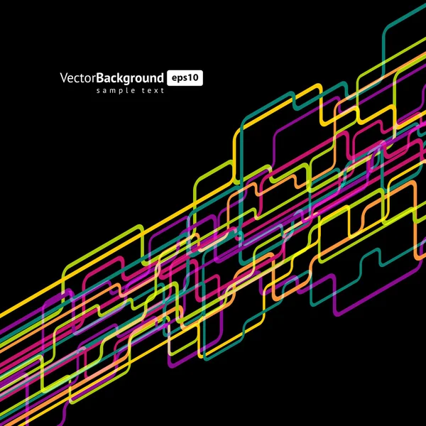 Linhas abstratas fundo vetorial — Vetor de Stock