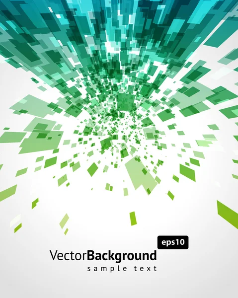 Resumen mosca cuadrados formas vector fondo — Vector de stock