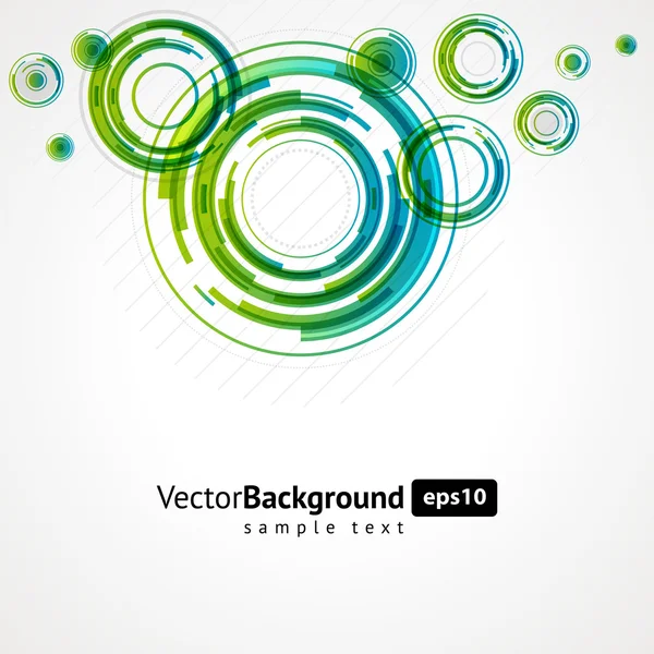 Abstract technology circles vector background — Stock Vector