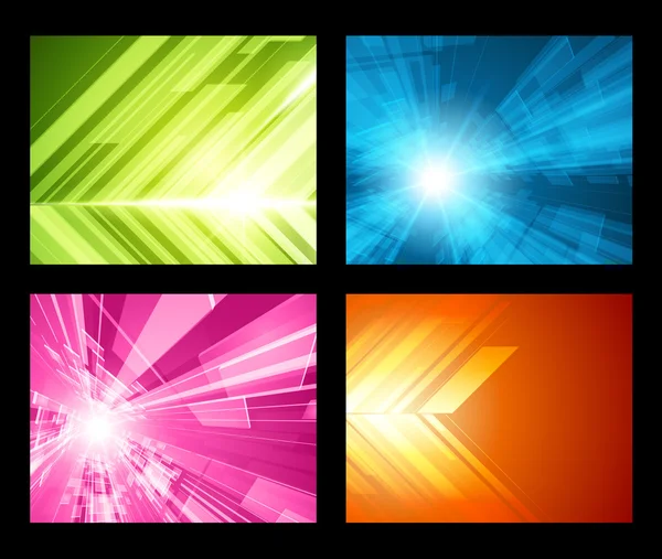 Abstract trendy vector backgrounds set eps 10 — Stock Vector