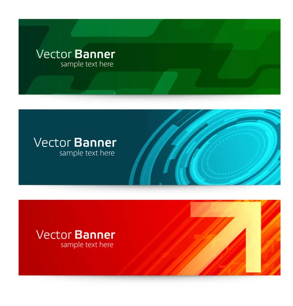 Abstract trendy vector banner or header set eps 10 — Stock Vector