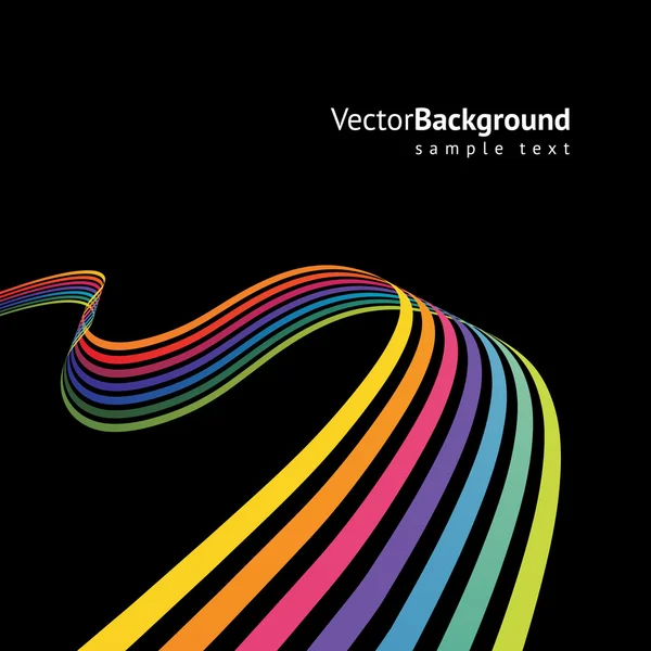 Abstraktní linie barevné vektorové pozadí — Stockový vektor