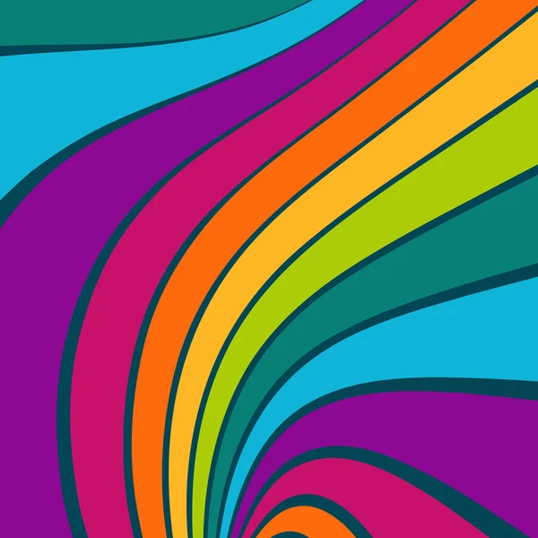 Векторний барвистий хвильовий фон — стоковий вектор