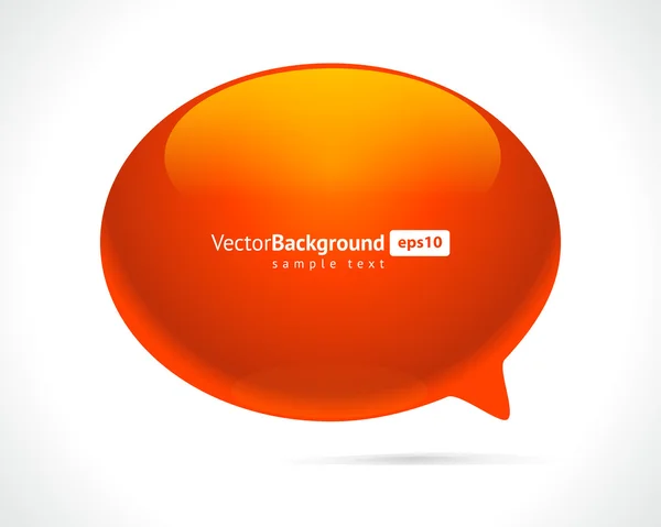 Abstraktní lesklý řeč bublina vektorové pozadí — Stockový vektor