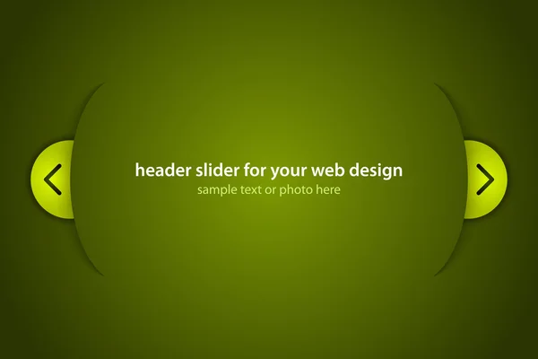 Vektorové hlavičky posuvník pro váš web design — Stockový vektor