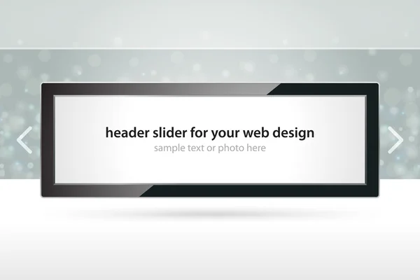 Web デザインのためのベクトル ヘッダー スライダー — ストックベクタ