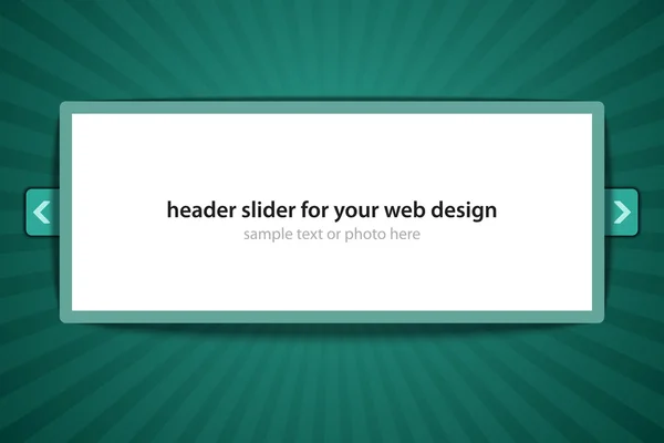 Vector header slider for your web design — Stock Vector
