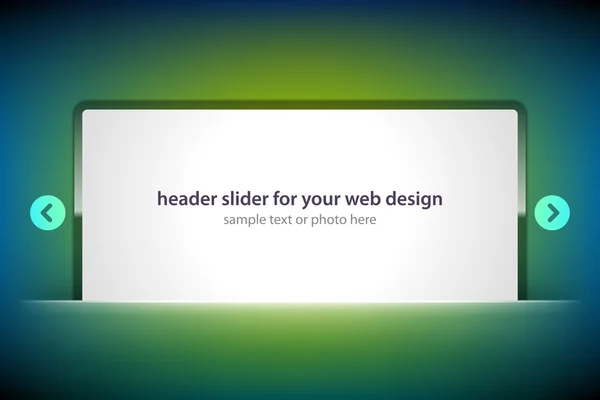 您的 web 设计的矢量头滑块 — 图库矢量图片