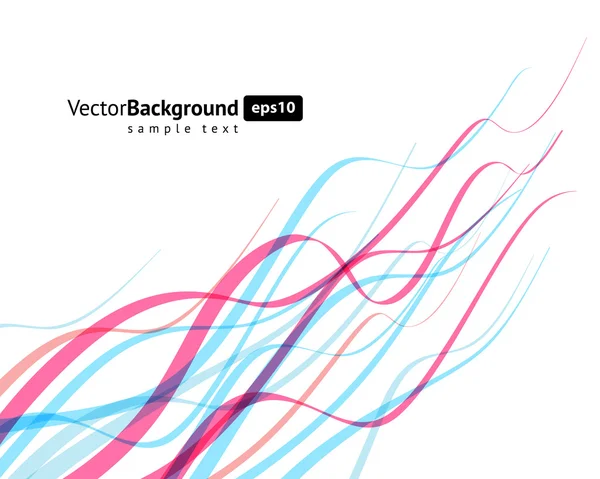 Sfondo astratto del vettore della forma d'onda — Vettoriale Stock