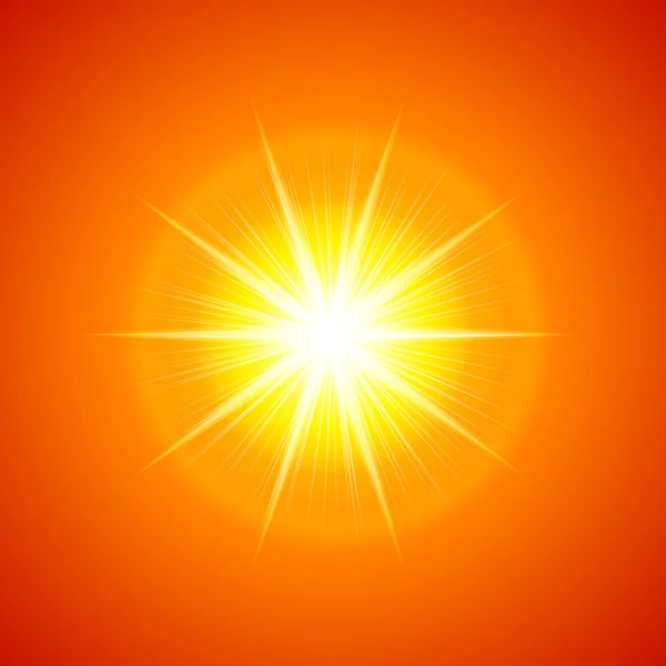 Zon licht vector achtergrond — Stockvector