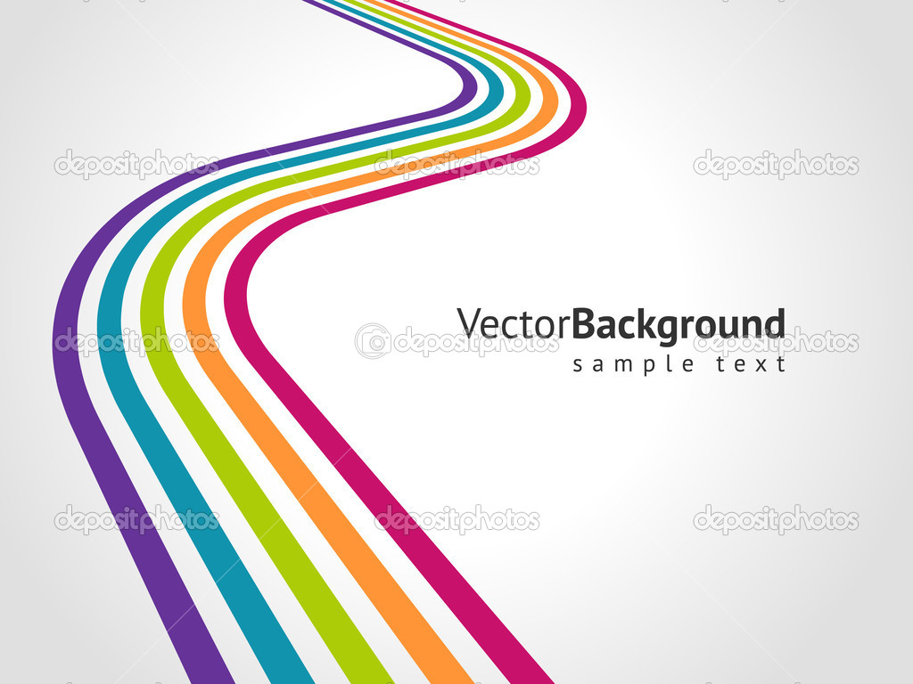 Abstract colorful line vector background