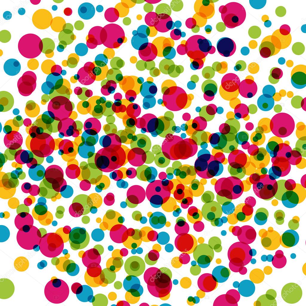 Color bubbles vector