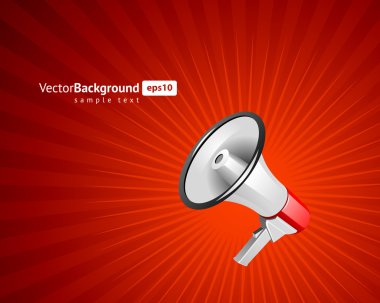 megafon vektör arka plan. EPS 10