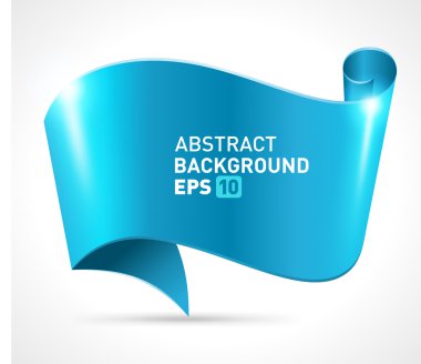 soyut konuşma balonu kaydırma kağıt vektör arka plan. EPS 10.