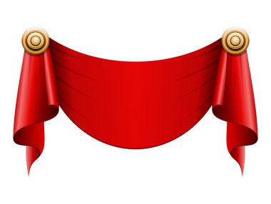 Vintage vektör perde. EPS 10.