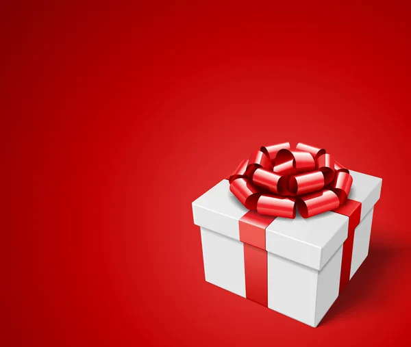 Kırmızı hediye kutusu — Stok Vektör