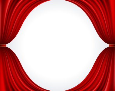 Kırmızı tiyatro perdesi vektör arka plan eps 10.