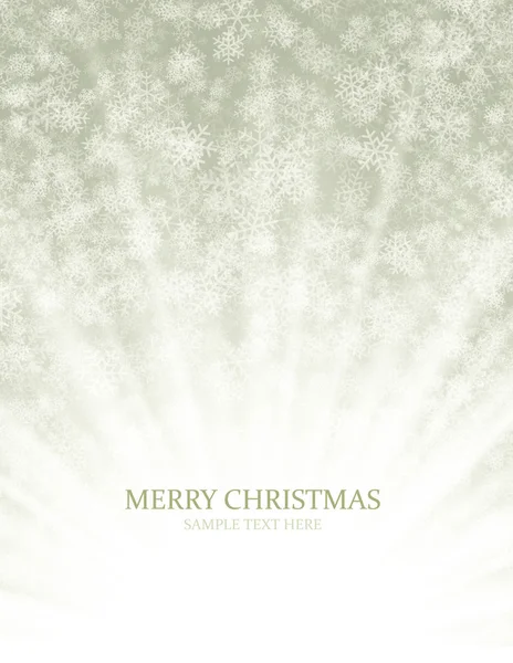 Vánoční pozadí světlo a sněhové vločky vektorový obrázek. EPS 10. — Stockový vektor