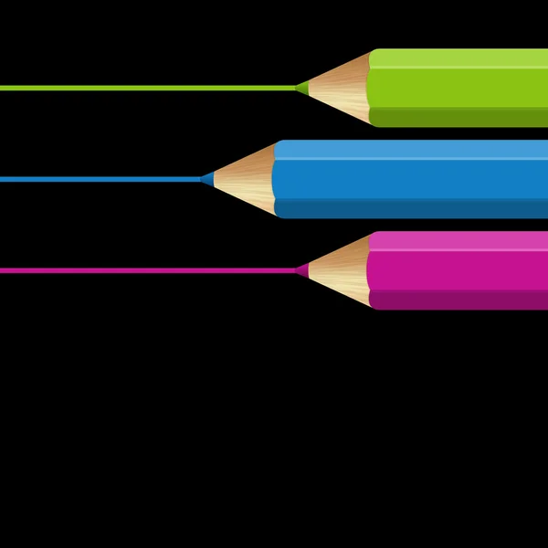 Crayons fond vectoriel. Eps 10 . — Image vectorielle