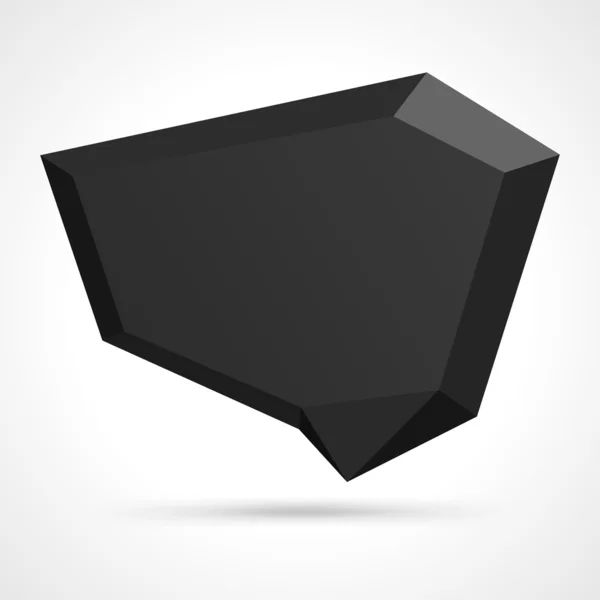Abstrakte Origami-Sprechblasenvektorhintergrund — Stockvektor