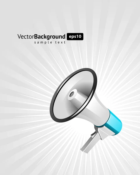 Megafoon vector achtergrond. EPS 10 — Stockvector